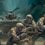 'Into The Breach' detail by Military Artist Stuart Brown