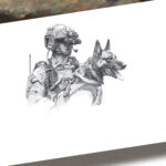 'Into The Breach' detail by Military Artist Stuart Brown