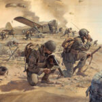 'Penetra Le Tenebre -  Penetrate The Shadows' detail by Military Artist Stuart Brown