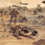 'Penetra Le Tenebre -  Penetrate The Shadows' detail by Military Artist Stuart Brown