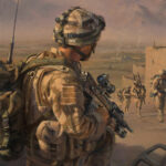 '45 Commando Group - Operation Herrick' detail by Military Artist Stuart Brown
