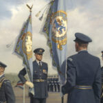 'The Sovereign’S Colour' detail by Military Artist Stuart Brown