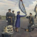 'The Sovereign’S Colour' detail by Military Artist Stuart Brown