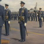 'The Sovereign’S Colour' detail by Military Artist Stuart Brown