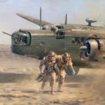 'Habbaniya, 2Nd May 1941' detail by Military Artist Stuart Brown