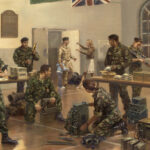 'Friday Night' detail by Military Artist Stuart Brown