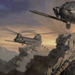 'Sine Pari' detail by Military Artist Stuart Brown