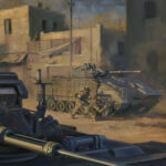 'Private Michelle Norris Mc' detail by Military Artist Stuart Brown