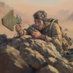 'Task! Task! Task!' detail by Military Artist Stuart Brown