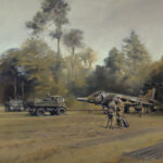 'Gr3 Field Trip' detail by Military Artist Stuart Brown