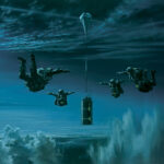 'Halo Night Insertion' detail by Military Artist Stuart Brown