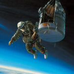 'Excelsior III - The Long Lonely Leap' detail by Military Artist Stuart Brown