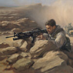 'Mobility Troop Re-Supply' detail by Military Artist Stuart Brown
