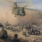 'Mobility Troop Re-Supply' detail by Military Artist Stuart Brown