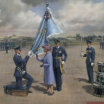 'The Queen's Colours' detail by Military Artist Stuart Brown