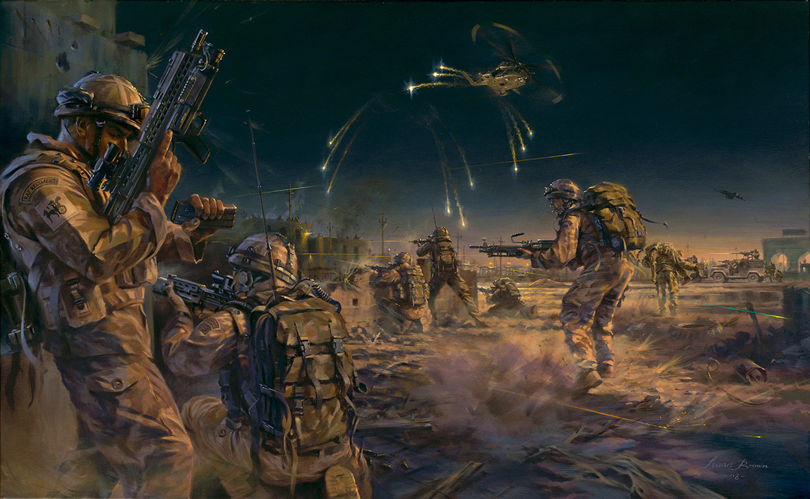 'Al Waki' by Military Artist Stuart Brown