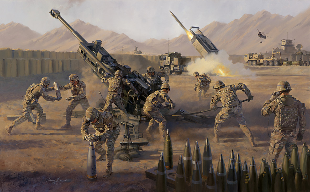 All American Fires 18th-Fires-Brigade, Afghanistan by Stuart Brown