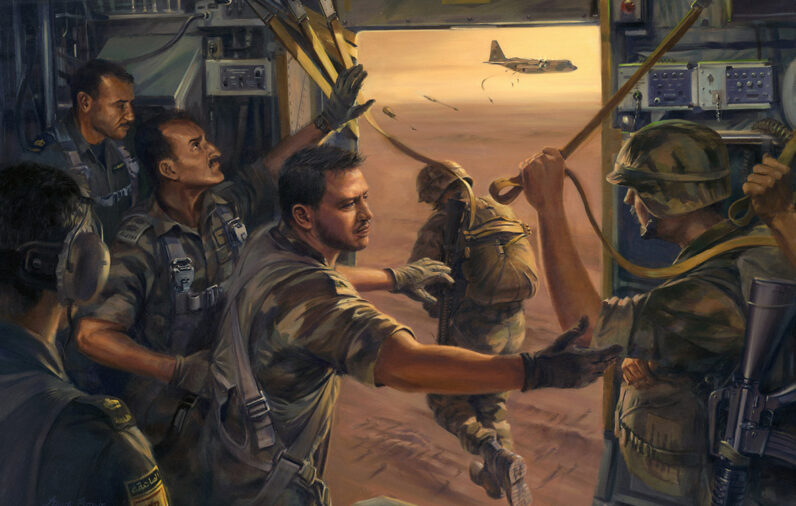 'H.M. King Abdullah II' by Military Artist Stuart Brown