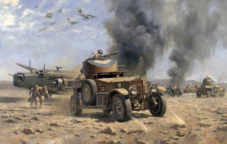 'Habbaniya, 2Nd May 1941' by Military Artist Stuart Brown