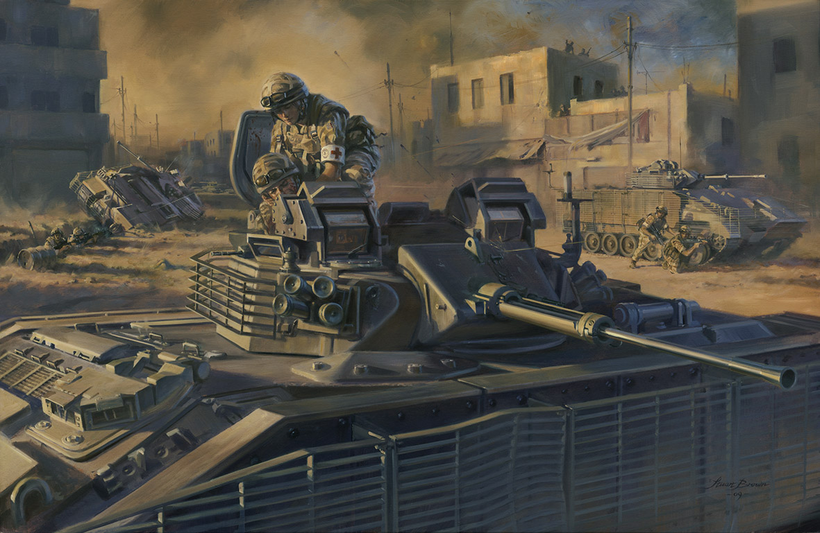 'Private Michelle Norris Mc' by Military Artist Stuart Brown