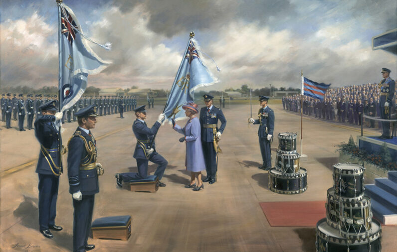 'The Queen's Colours' by Military Artist Stuart Brown