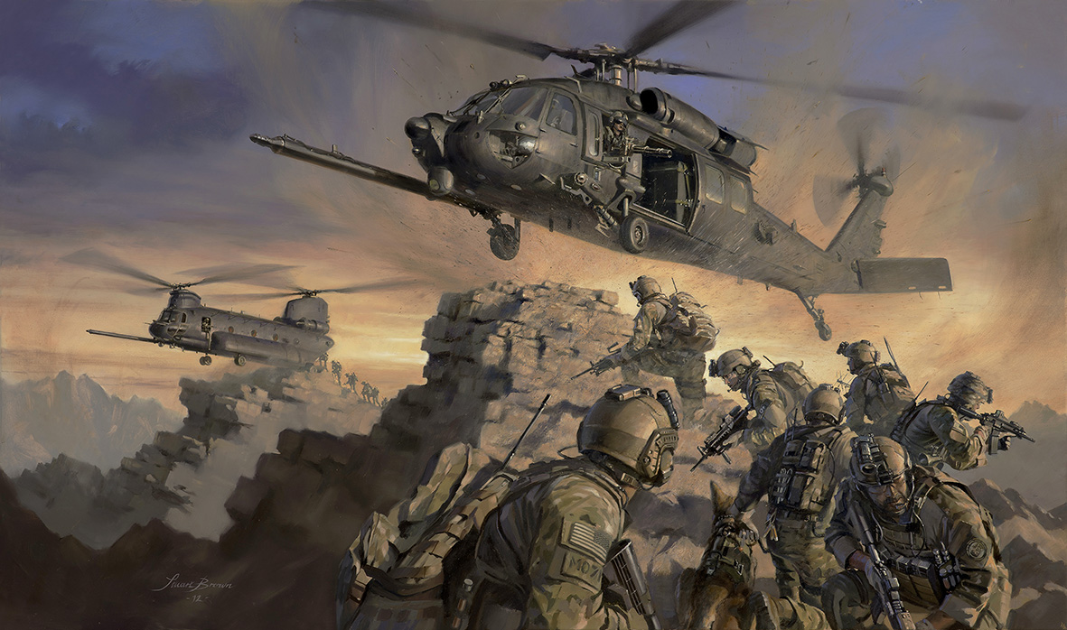 'Sine Pari' by Military Artist Stuart Brown