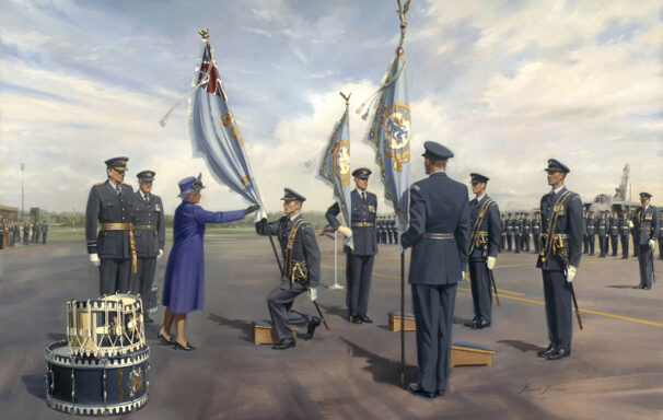 'The Sovereign’S Colour' by Military Artist Stuart Brown