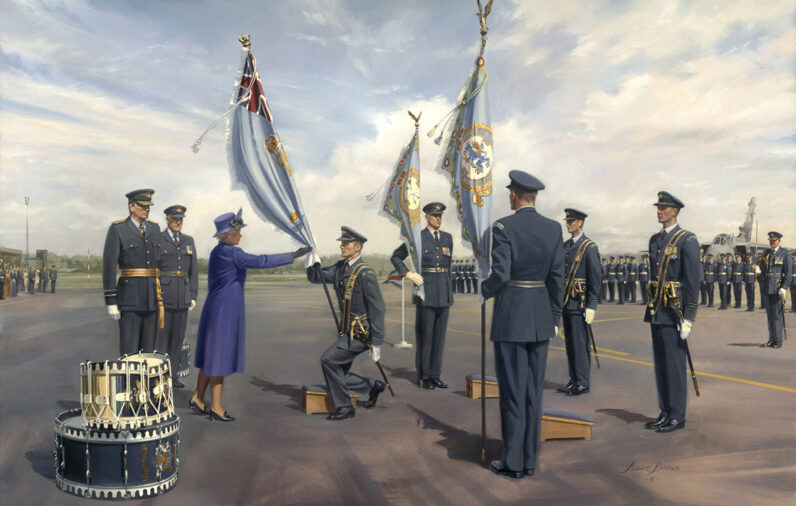 'The Sovereign’S Colour' by Military Artist Stuart Brown
