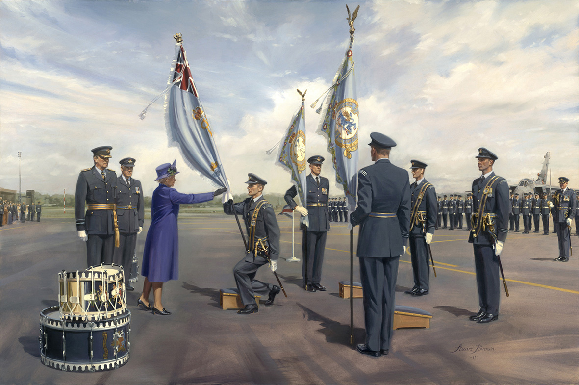 'The Sovereign’S Colour' by Military Artist Stuart Brown