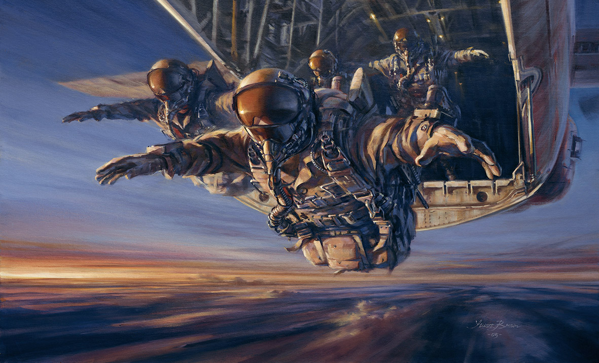 'Special Forces Halo' by Military Artist Stuart Brown