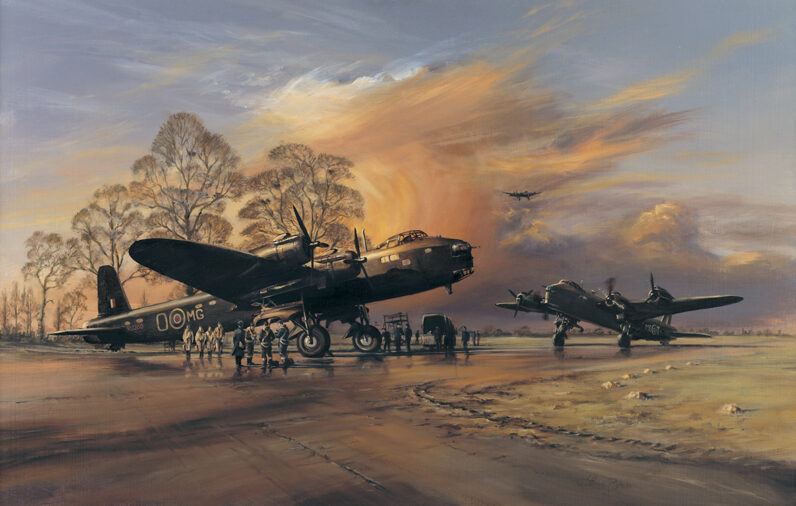 'Stirling Work' by Military Artist Stuart Brown