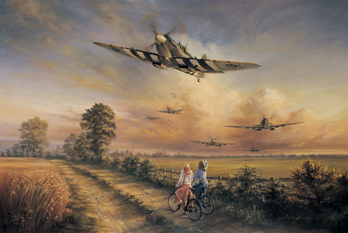 'Summer Of 44' by Military Artist Stuart Brown