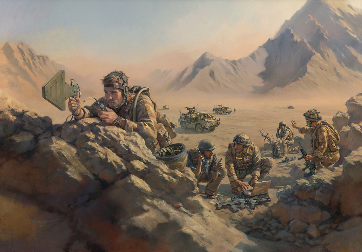 'Task! Task! Task!' by Military Artist Stuart Brown