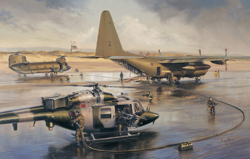 'Teamwork' by Military Artist Stuart Brown