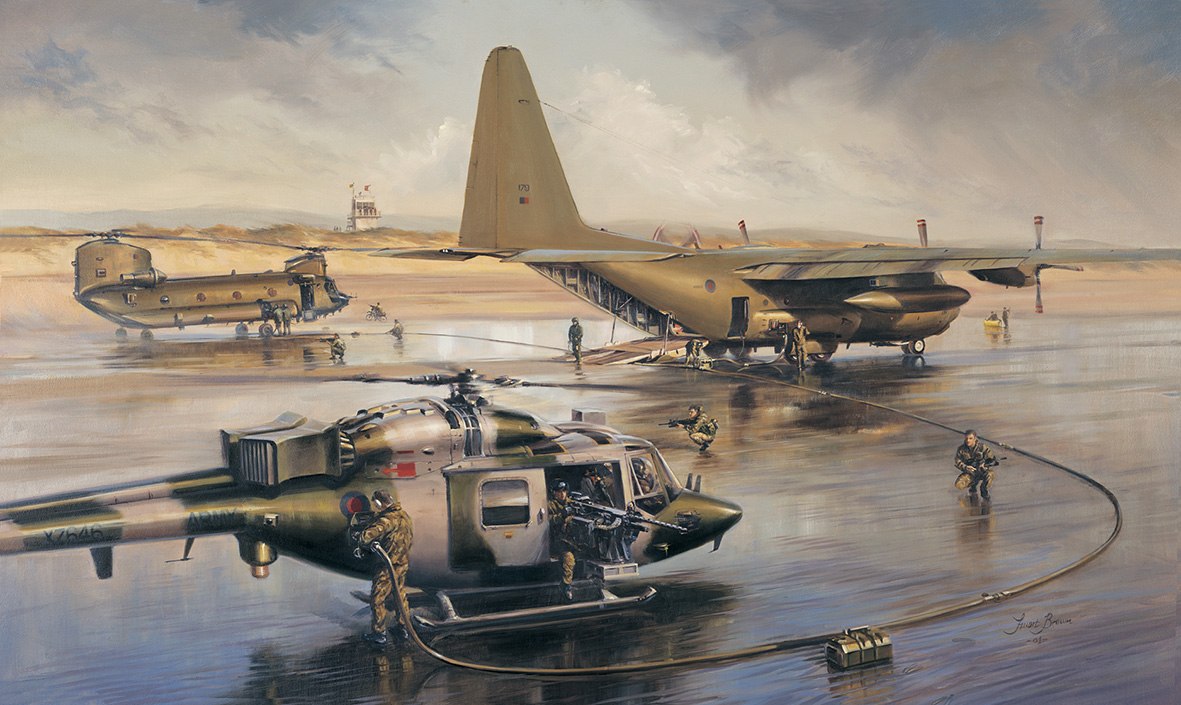 'Teamwork' by Military Artist Stuart Brown