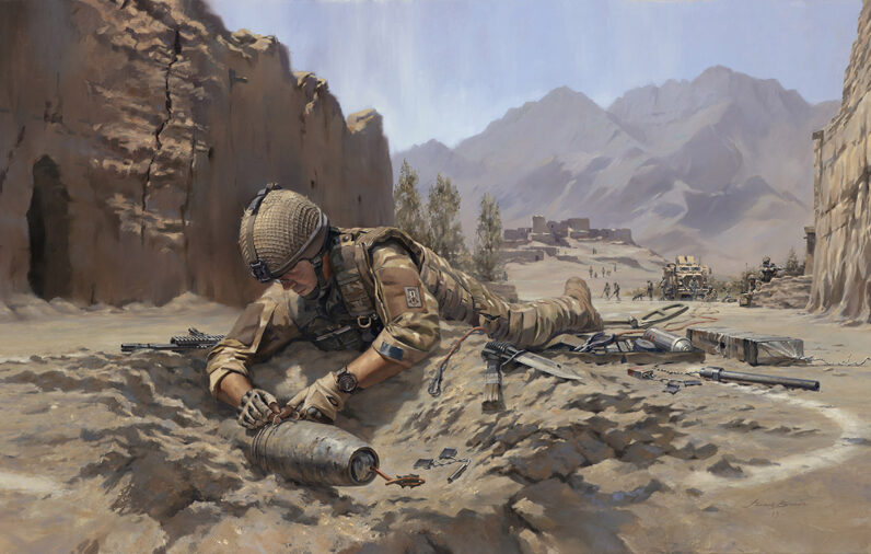 'Towards The Bomb' by Military Artist Stuart Brown