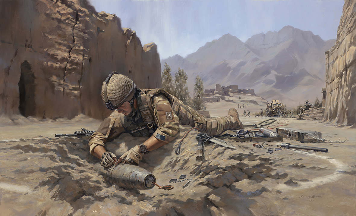 'Towards The Bomb' by Military Artist Stuart Brown