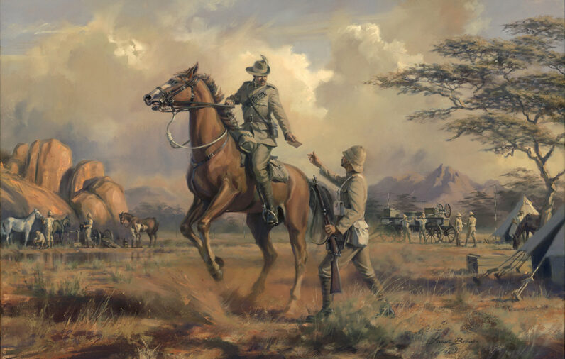 'Urgent For Capetown' by Military Artist Stuart Brown