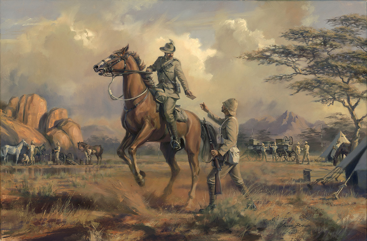 'Urgent For Capetown' by Military Artist Stuart Brown