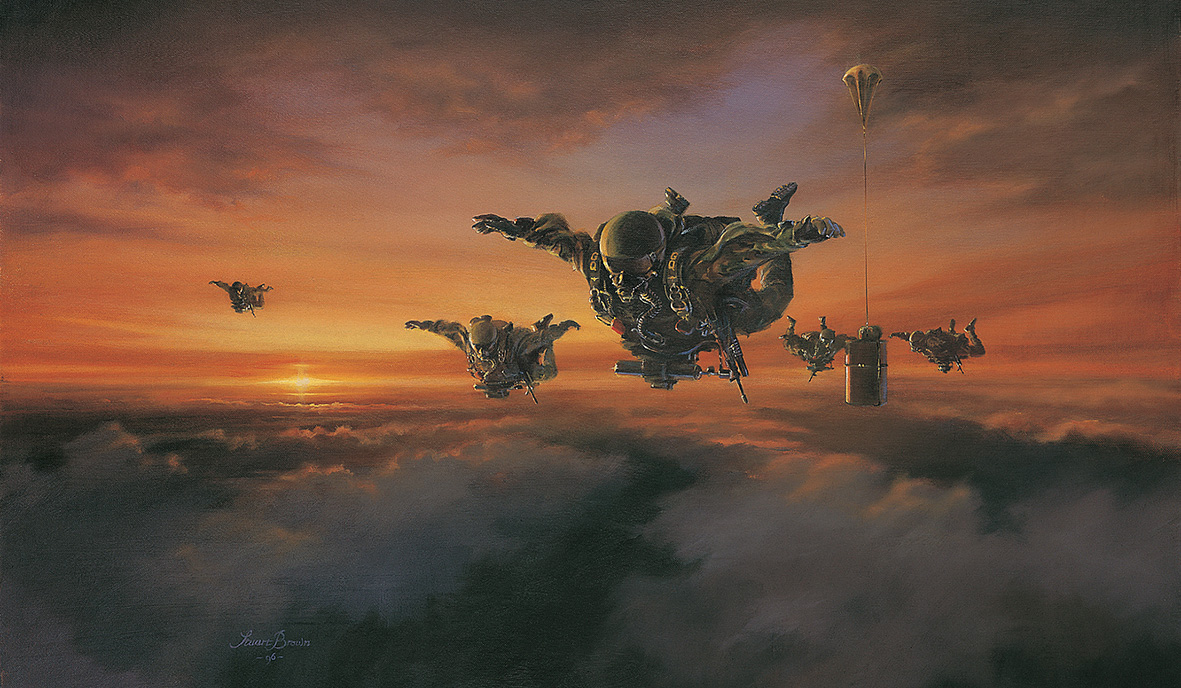 'Covert Insertion' by Military Artist Stuart Brown
