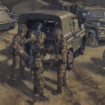 'Zeitgeist ~ Spirit Of The Times' detail by Military Artist Stuart Brown