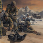 'Forged In Fire' detail by Military Artist Stuart Brown