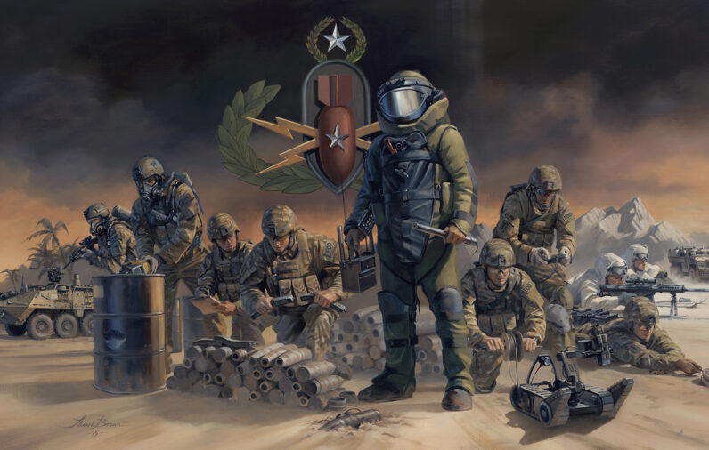 'Forged In Fire' by Military Artist Stuart Brown