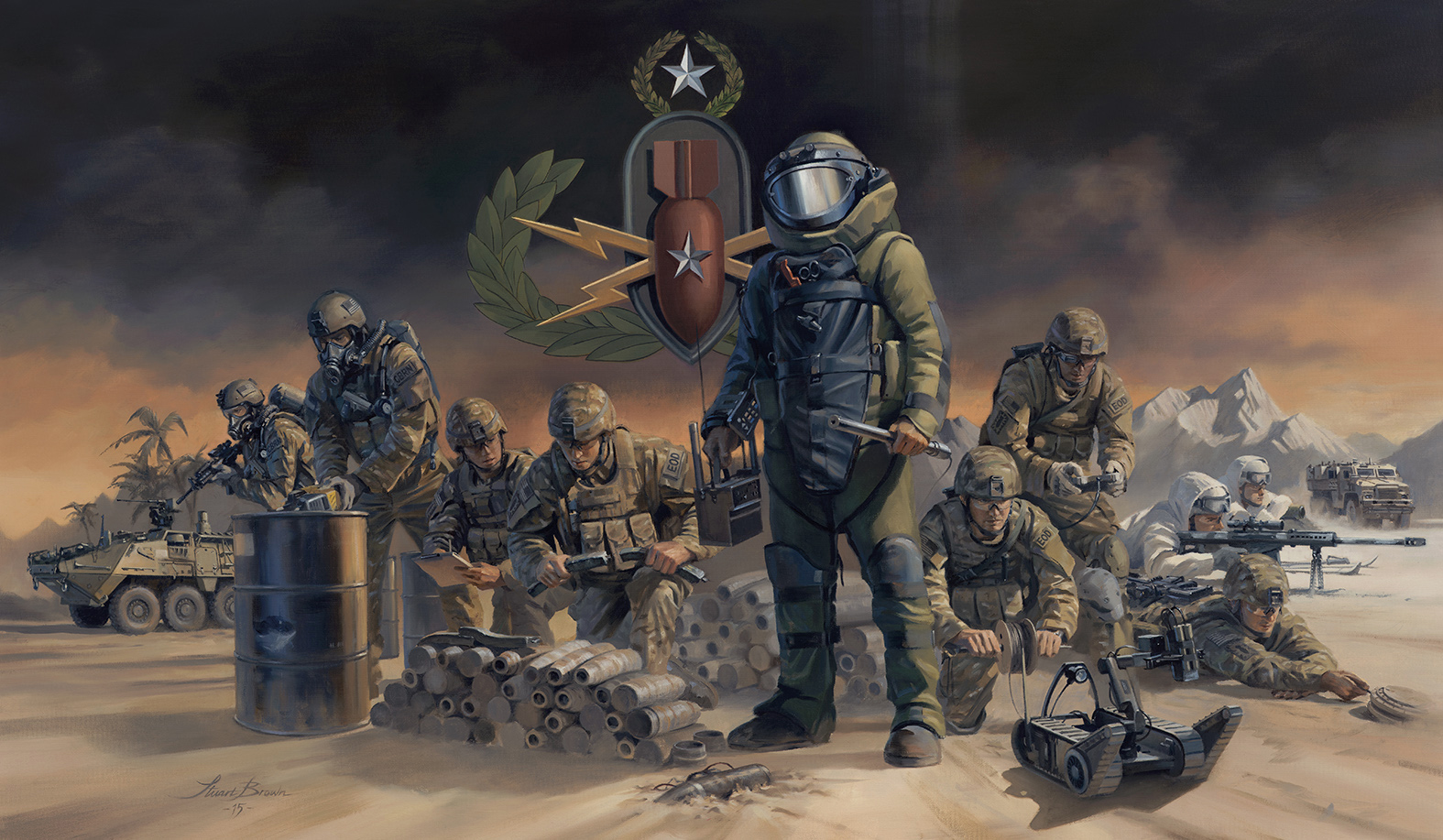 'Forged In Fire' by Military Artist Stuart Brown