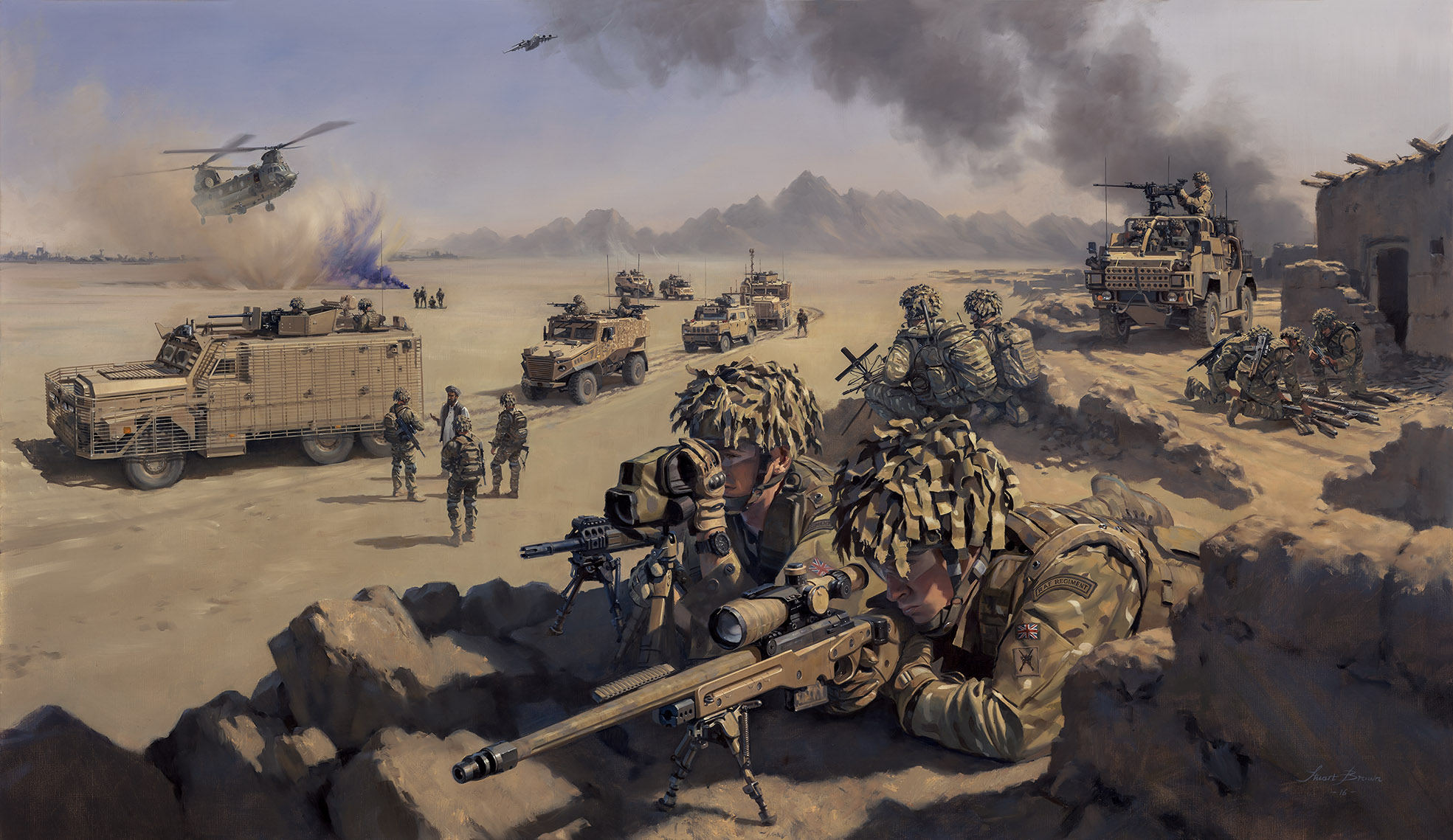 'Air Power Enabled' by Military Artist Stuart Brown