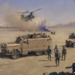 'Air Power Enabled' detail by Military Artist Stuart Brown