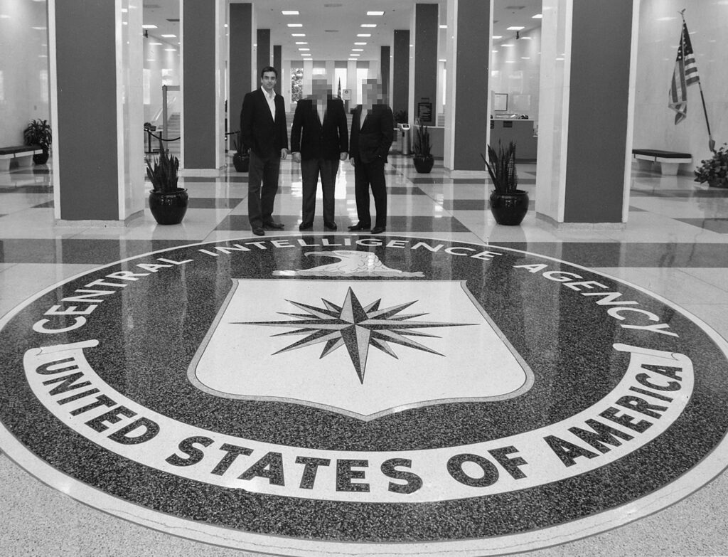 Stuart brown at the HQ of the CIA, USA