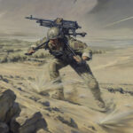 ‘Lance Corporal Joshua Leakey Vc’ detail by Military Artist Stuart Brown