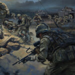 'Stand Firm, Strike Hard' detail by Military Artist Stuart Brown