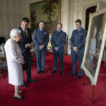 'Her Majesty Queen Elizabeth II' detail by Military Artist Stuart Brown